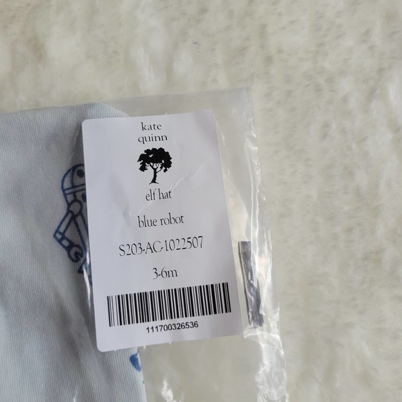 KATE QUINN Blue Robot Elf Hat 3-6M - Picture 2 of 2
